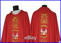 Red Chasuble Kasel Messgewand Vestment Casula 525-C us