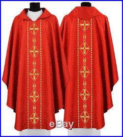 Red Chasuble Kasel Messgewand Vestment Casula 553-C25 us