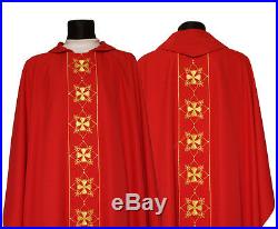 Red Chasuble Kasel Messgewand Vestment Casula 570-C us