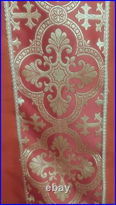 Red Chasuble Red and Gold OrphreywithStole M. Brechet, Paris