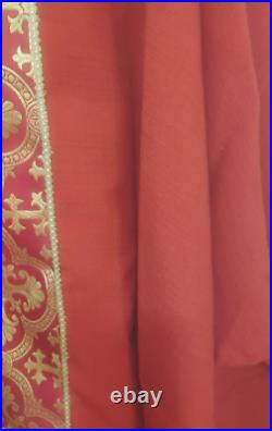 Red Chasuble Red and Gold OrphreywithStole M. Brechet, Paris