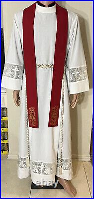 Red Chasuble With Stole R0015