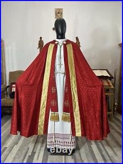 Red Cope + Stole Church Vestment Chasuble