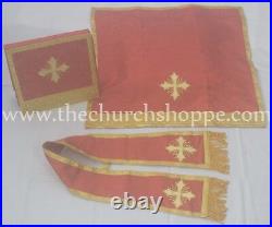 Red Gothic vestment & mass and stole set Gothic chasuble casula gothic