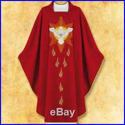 Red Holy Spirit Messgewand Chasuble Vestment Kasel