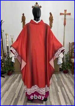 Red Vestment Chasuble & Stole