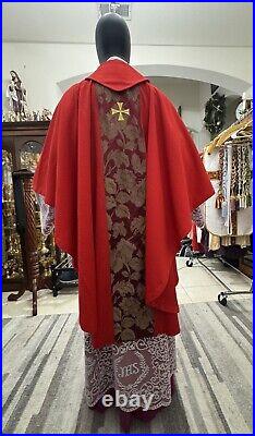 Red Vestment Chasuble & Stole