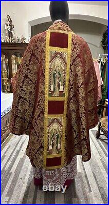 Red Vestment Chasuble & Stole