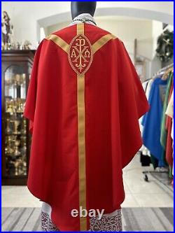 Red Vestment Chasuble & Stole