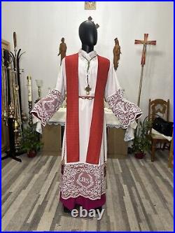 Red Vestment Chasuble & Stole