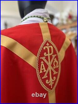 Red Vestment Chasuble & Stole