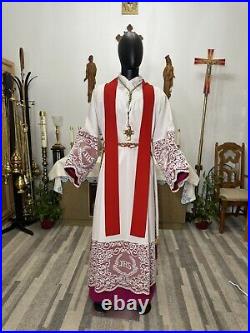 Red Vestment Chasuble & Stole