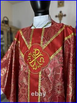 Red Vestment Chasuble & Stole (r0093)