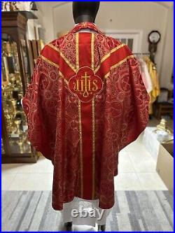 Red Vestment Chasuble & Stole (r0093)