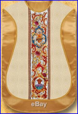 Roman Chasuble Gold Vestment Kasel Messgewand