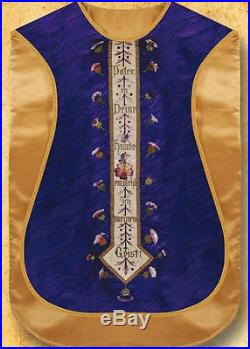 Roman Chasuble purple Vestment Kasel Messgewand