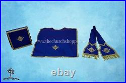 Roman Fiddleback Chasuble Violet Vestment and Mass set, Pelican embroidery