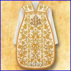 Roman embroidered chasuble with roses