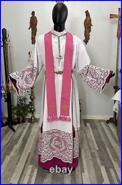 Rose Chasuble + Stole Rose00