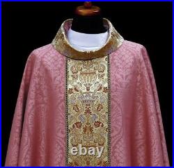 Rose Chasuble Vestment Kasel