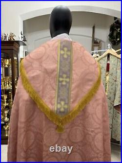 Rose Cope Vestment Chasuble With Stole