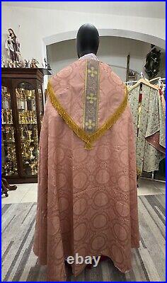 Rose Cope Vestment Chasuble With Stole