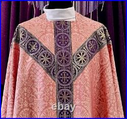 Rose Damask Messgewand Chasuble Vestment Kasel