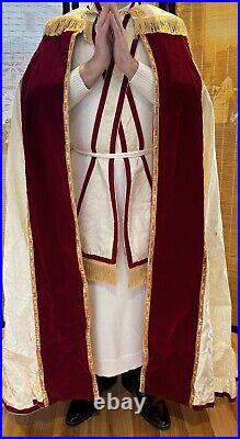 SET Catholic Priest Vestments Chasuble Cope Dalmatic Humeral Chalice veil Burse