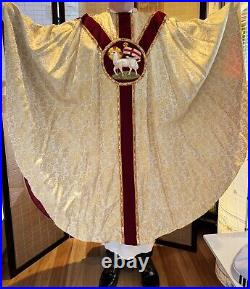 SET Catholic Priest Vestments Chasuble Cope Dalmatic Humeral Chalice veil Burse