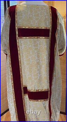 SET Catholic Priest Vestments Chasuble Cope Dalmatic Humeral Chalice veil Burse