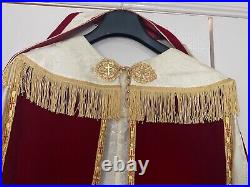 SET Catholic Priest Vestments Chasuble Cope Dalmatic Humeral Chalice veil Burse