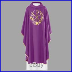 Set Of 4 Chasuble Vestment With Pax Symbol Kasel Casulla Messgewand