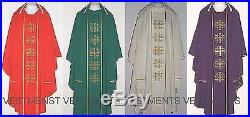 Set Of Four All Colors Chasuble Vestment Kasel Messgewand Casula Casulla Z1