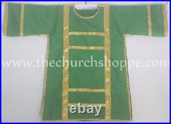 Spanish Dalmatic Green vestment with Deacon's stole & maniple, chasuble, NEW