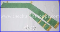 Spanish Dalmatic Green vestment with Deacon's stole & maniple, chasuble, NEW