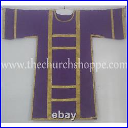 Spanish Dalmatic Purple vestment with Deacon's stole & maniple, chasuble, NEW