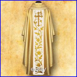 St. Francis OFM Gold Messgewand Chasuble Vestment Kasel