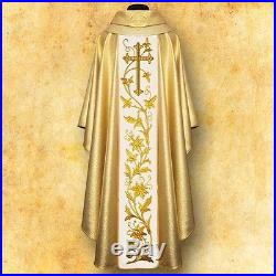 St. Francis OFM Gold Messgewand Chasuble Vestment Kasel