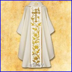 St. Francis OFM White Messgewand Chasuble Vestment Kasel