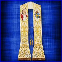 St. John Paul II Stole Etole Chasuble Vestment Kasel Messgewand