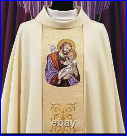 St. Joseph Embroidered Messgewand Chasuble Vestment Kasel