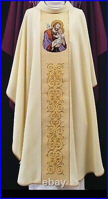 St. Joseph Embroidered Messgewand Chasuble Vestment Kasel
