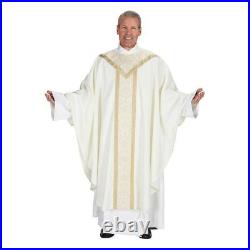 St Remy Ornate Banding Embroidered Chasuble With Stole Church Vestment Set 51 In