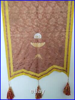 Vintage fabulous church banner Priest Vestment christain Chasuble item 312