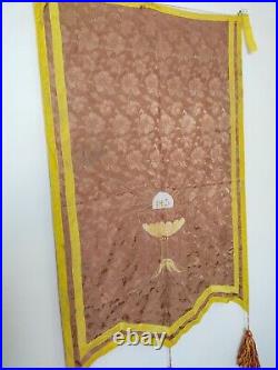 Vintage fabulous church banner Priest Vestment christain Chasuble item 312