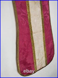 Vintage fantastic church vestment Chasuble silk brocade Christian textile 1000