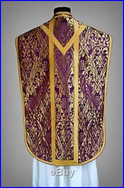 Violet Purple Vestment Chasuble Kasel Messgewand Stola Maniple Manipel