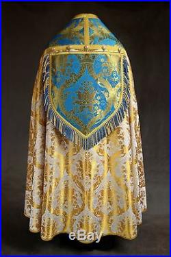 White Cope Vestment Chasuble Kasel Messgewand Stola Maniple Manipel