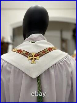 WHITE SACRAMENTAL STOLE Chasuble Vestments