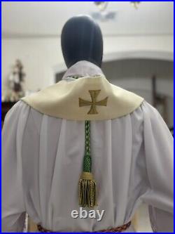 WHITE SACRAMENTAL STOLE Chasuble Vestments